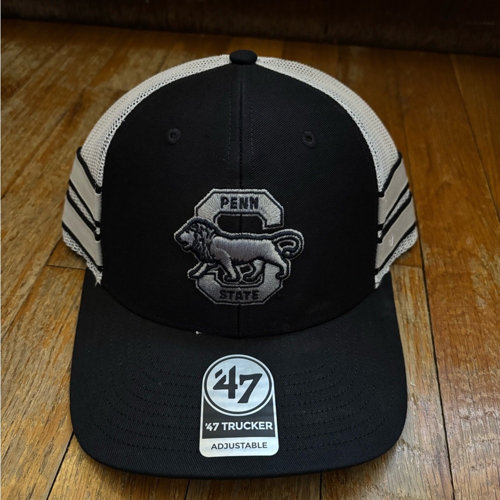 47' Penn State Nittany Lions Blue Straight 8 Trucker Adjustable Hat Mens OSFA
